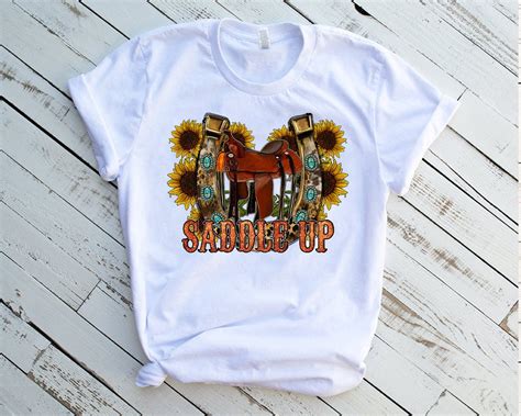 Saddle Up Western Retro Cowboy Horse Sublimation Designs Etsy