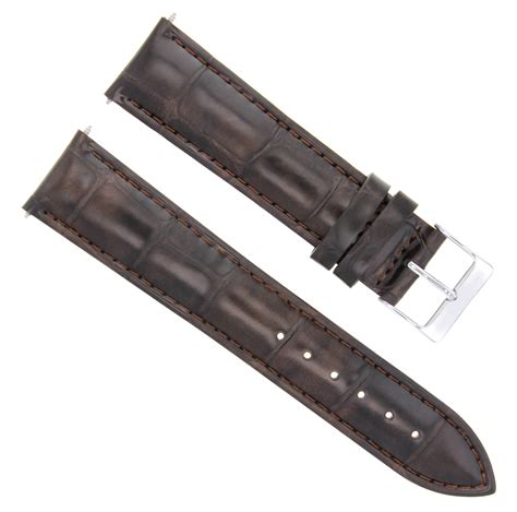 19mm Genuine Leather Watch Strap Band For Omega Seamaster Speedmaster