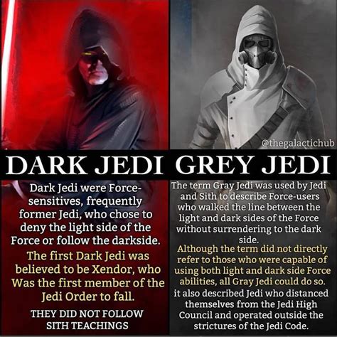 Dark Jedi Or Gray Jedi I Hope This Clears Up The Difference Between