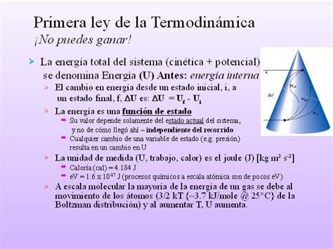 La Primera Ley De La Termodinamica Conceptos Presentación Powerpoint