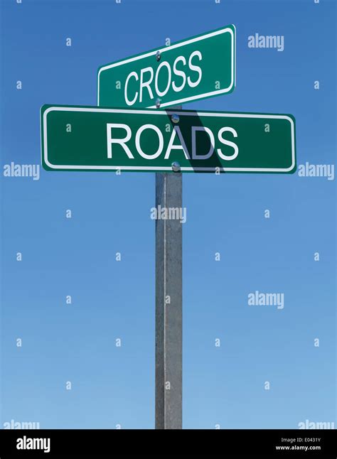 Crossroads Sign Hi Res Stock Photography And Images Alamy