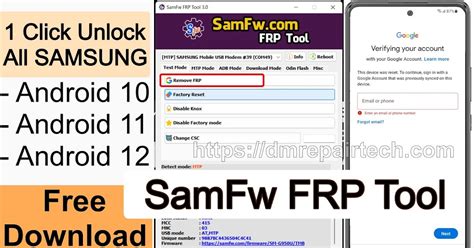 SamFw FRP Tool V Download Samsung FRP One Click DM REPAIR TECH