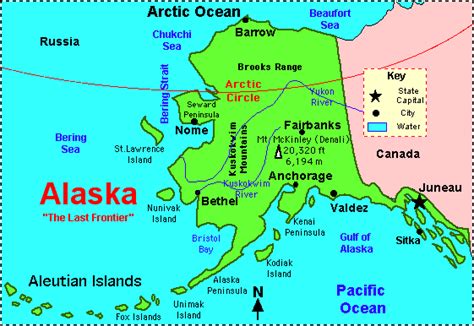 Capital Alaska Map