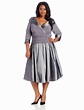 Affordable Plus Size Fashion Special Occasion Dresses A Line 3/4 Long ...