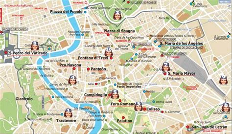Los 10 Imperdibles De Roma El Mundo De Floxie Mapa Turistico De