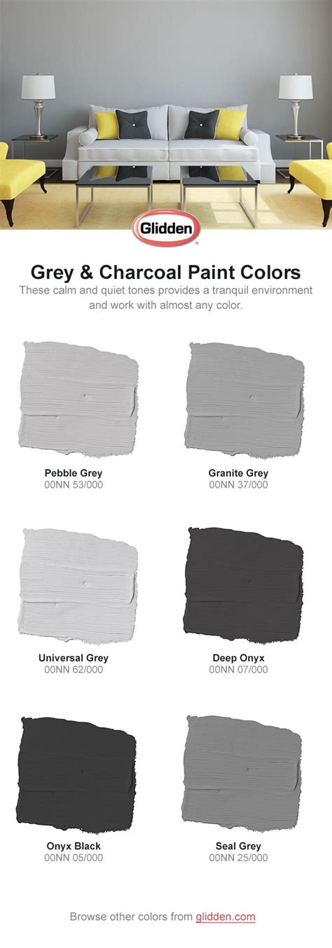 Glidden Gray Paint Color Chart