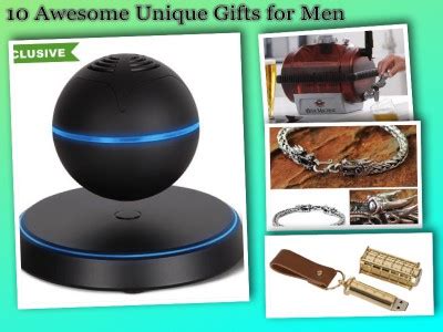 If you're after something a little different, take a read through this extensive list of unique gifts for men, where you will find something for every discerning gentleman, from fishing on the fire, to food for thought. 10 Awesome Unique Gifts for Men | Hand-Picked Unique Gifts