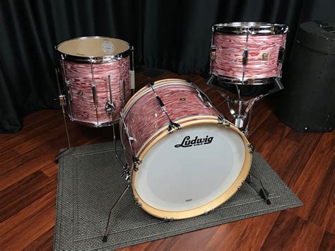 Ludwig Usa Classic Maple Vintage Pink Oyster Kit Club Date Build
