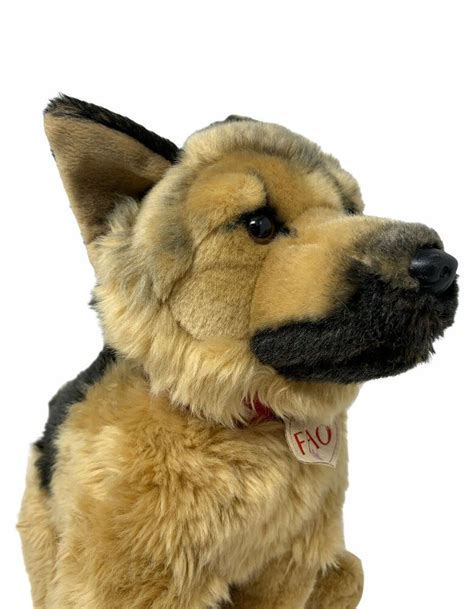 Fao Schwarz Toys R Us Plush German Shepherd Dog Soft Realistic Stuffed