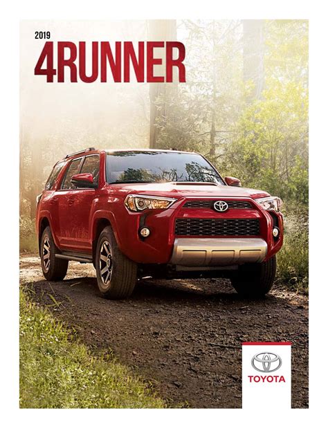 2019 4runner Brochure Destination Honda Burnaby