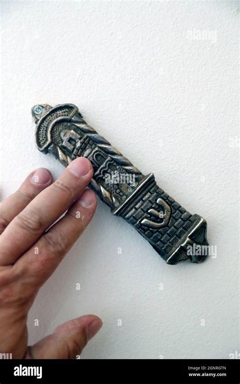 Tomar Synagogue Mezuzah Is A Piece Of Parchment Inscribed With