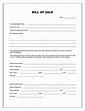 Free Blank Bill of Sale Form | PDF | Word | Do it Yourself Forms