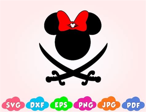 Minnie Mouse Pirate Svg