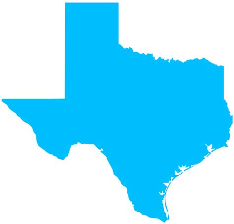 Texas Map Silhouette Free Vector Silhouettes