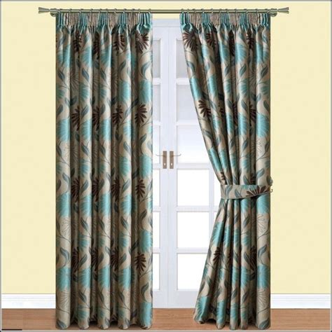 Teal And Brown Eyelet Curtains Teal Eyelet Curtains Curtains Brown