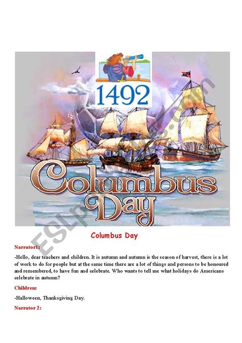 Columbus Day Worksheets Printable