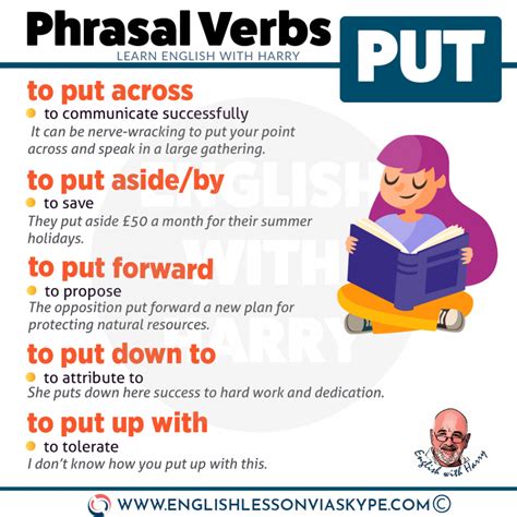 Phrasal Verbs With Put And Their Meanings Learn English With Harry