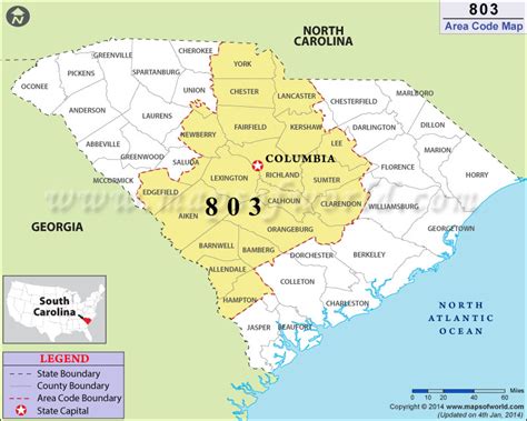 Review Of Area Codes For South Carolina References Desain Interior