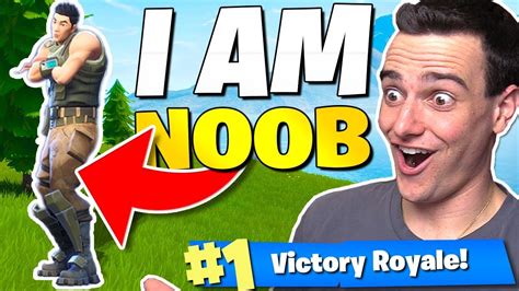 The I Am Noob Challenge In Fortnite Battle Royale Youtube