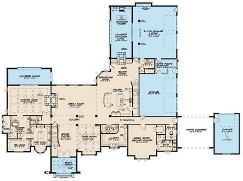 Bellagio suite floor plan bing images hotel floor plan hotel. House Plan 8318-00113 - French Country Plan: 7,519 Square ...