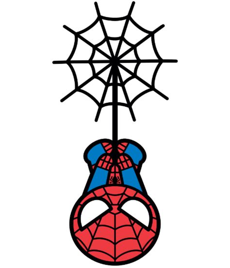 Spider Man Hanging Upside Down PNG