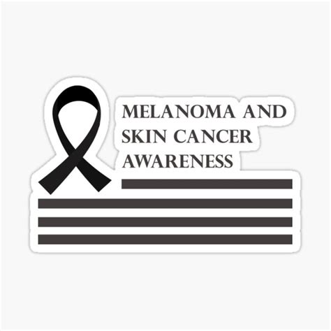 Melanoma And Skin Cancer Awareness Fight Cancer Sticker For Sale By