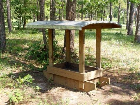 How To Build A Feed Trough For Deer Builders Villa