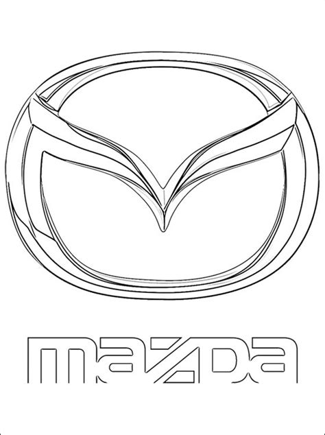 You can try the black, red, and grey. Coloring pages: Mazda - logo, printable for kids & adults ...