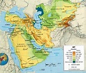 6 Free Detailed Political Blank Southwest Asia Map and In PDF | World ...