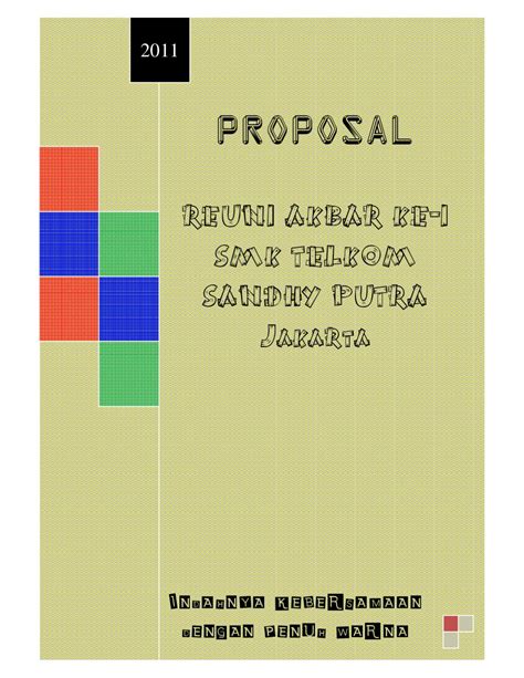 Contoh Proposal Reuni Sekolah Ilustrasi