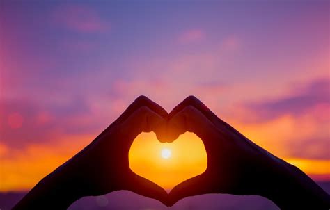 Sunset Heart Wallpapers Top Free Sunset Heart Backgrounds