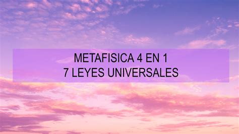 Metafisica 4 En 1 Las 7 Leyes Universalesaudio Libro Metafisica 4 En 1