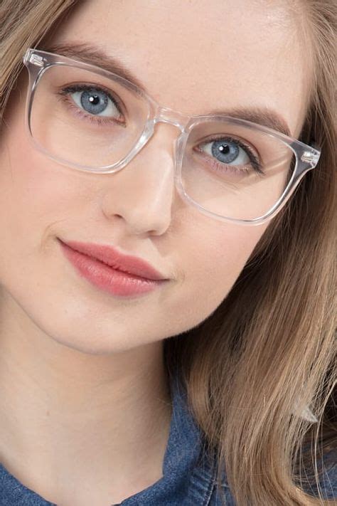 Uptown Square Clear Frame Eyeglasses Eyebuydirect In 2020 Black