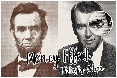 Money Engraving Photoshop Action In Photoshop Actions Photoshop Vintage Photoshop Actions