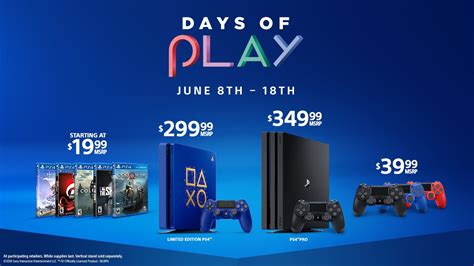 Days Of Play Is Back New Limited Edition Ps4 11 Days Of Deals
