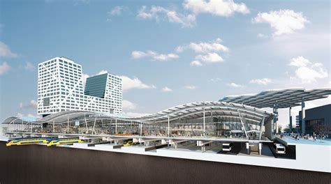 Undulating Roof Covers Benthem Crouwels Rail And Bus Station In Utrecht Landscape Design