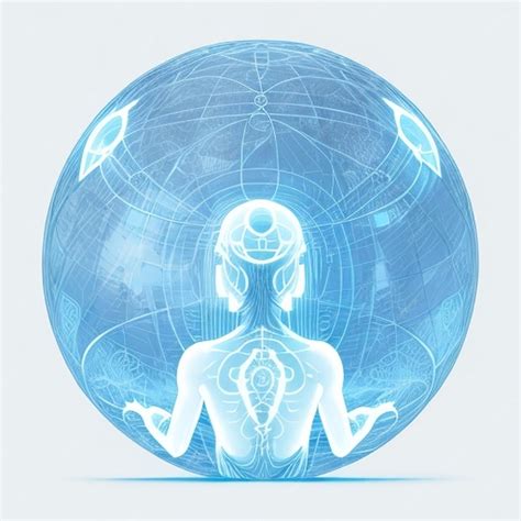 Premium Ai Image Human Avatar Meditation In The Future Prana