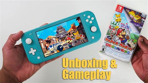 Paper Mario The Origami King Nintendo Switch Lite Unboxing
