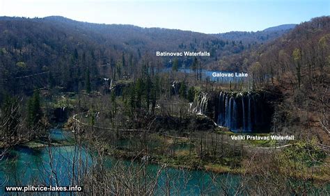 Panorama Of Galovac Lake With Veliki Prstavac Waterfall Plitvice