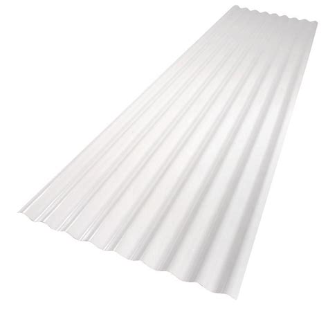 Palruf 26 In X 12 Ft White Pvc Roof Panel 101339 The Home Depot