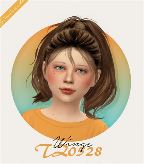 Wings Tz0528 Hair Kids Version At Simiracle Sims 4 Updates