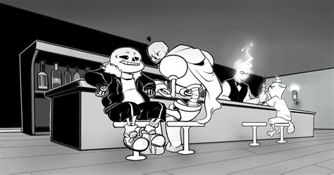 Grillby Burgerpants Papyrus Undertale Papyrus Ut Sans