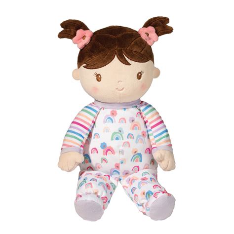 Isabelle Rainbow Stripe Soft Doll Douglas Toys