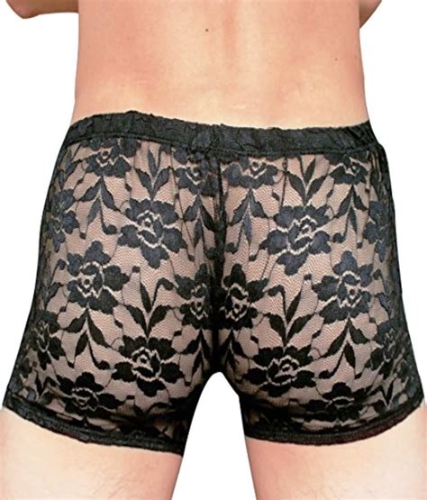 Iiniim Men S Sheer Lace Floral Boxer Briefs Angie S Panties Online Store