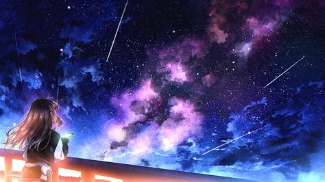 Details More Than Anime Night Sky Wallpaper Best In Coedo Com Vn