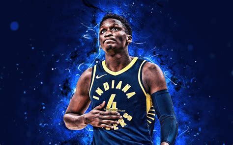 More free throws for victor oladipo? Download wallpapers Victor Oladipo, 4k, basketball stars, NBA, Indiana Pacers, blue uniform ...