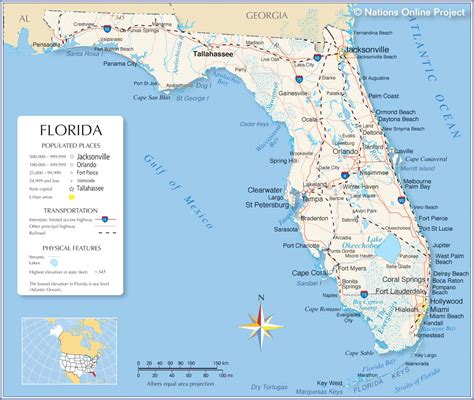 Florida Map With All Cities South America Map