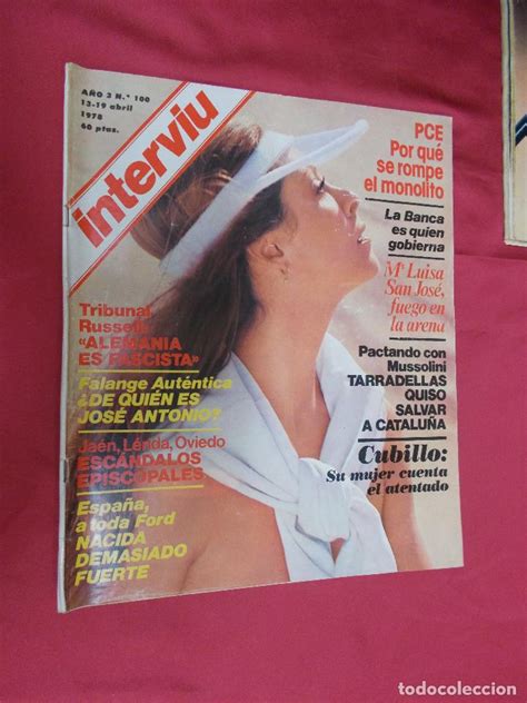 Revista Interviu Nº 100 1978 Maria Luisa San Vendido En Venta
