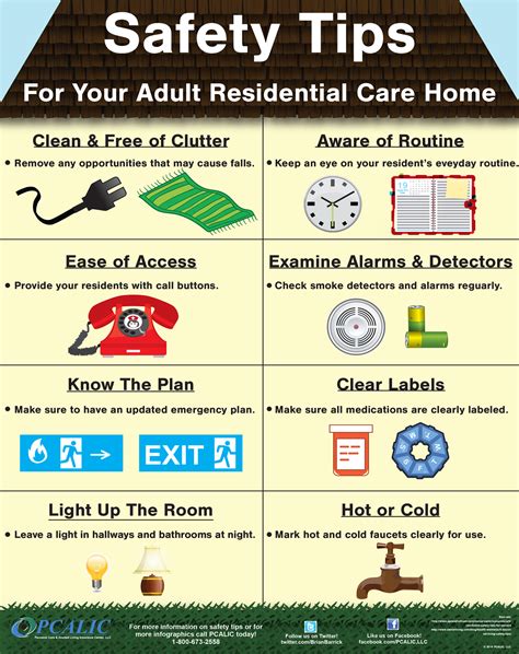 Safety Posters Pcalic Personal Care And Assisted Living Insurance