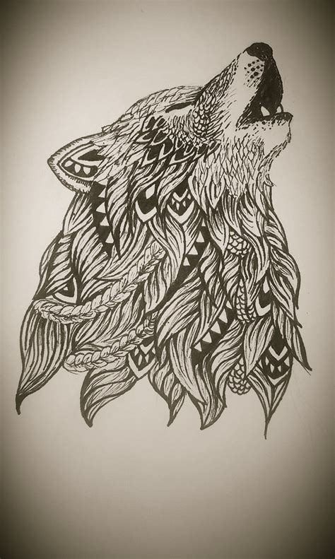Pin By Araceli Toledo On Mar De Pedres Zentangle Art Wolf Art Drawings